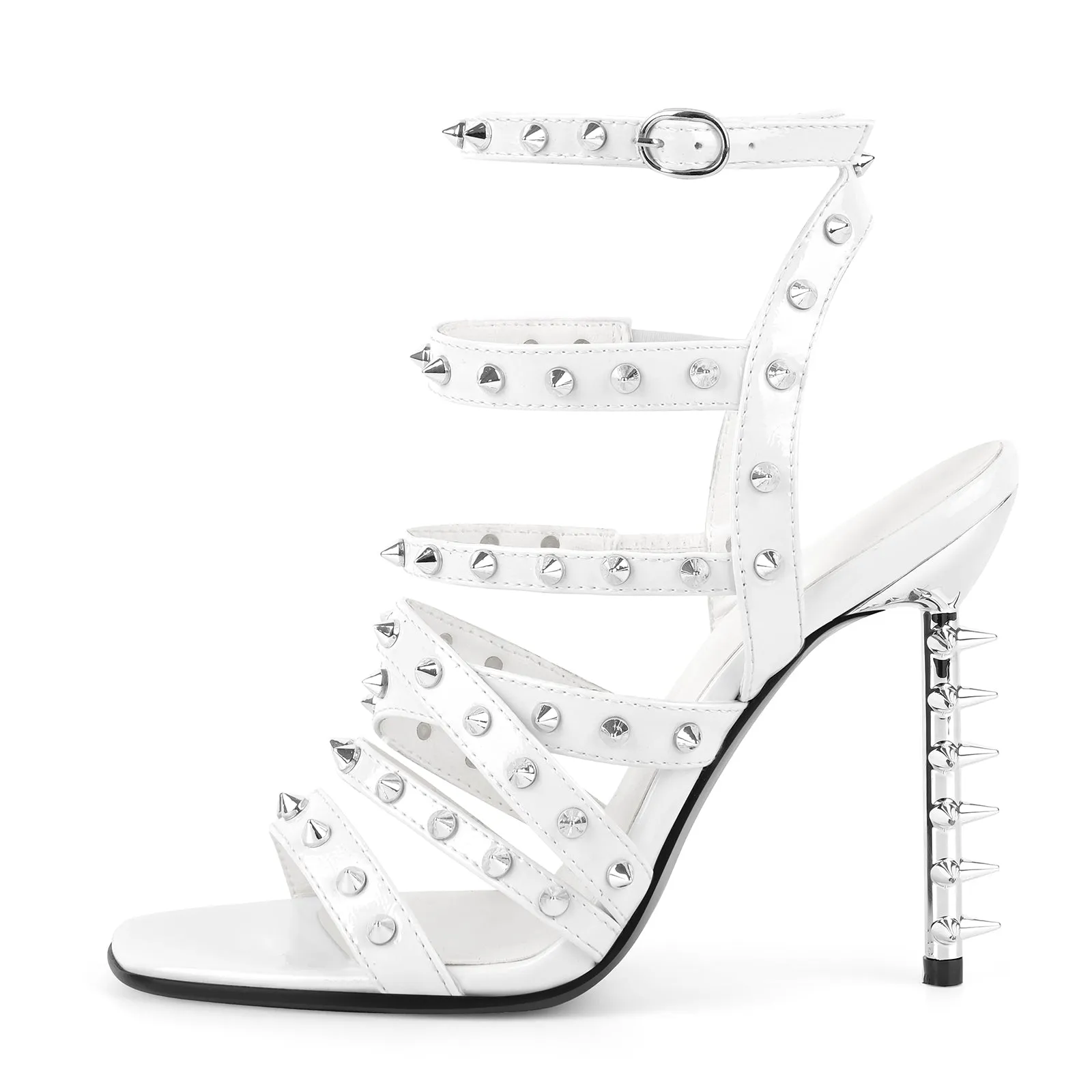 Square Toe Rivet Gladiator Ankle Strap Sandals sold by Onlymaker