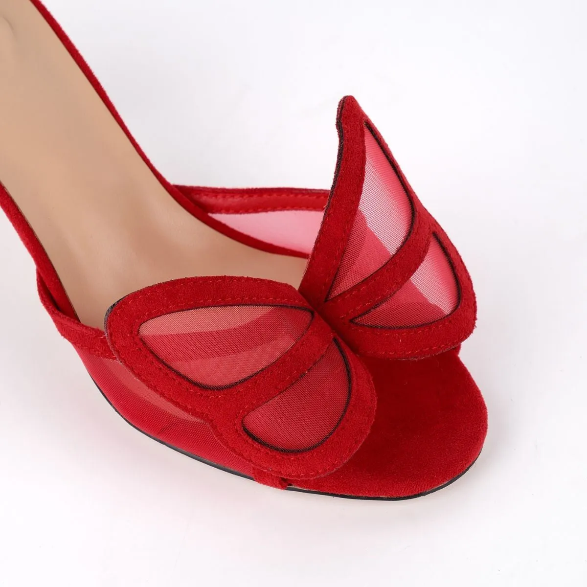 Mesh Butterfly Suede Sandals Mules sold by Onlymaker product image thumbnail 4