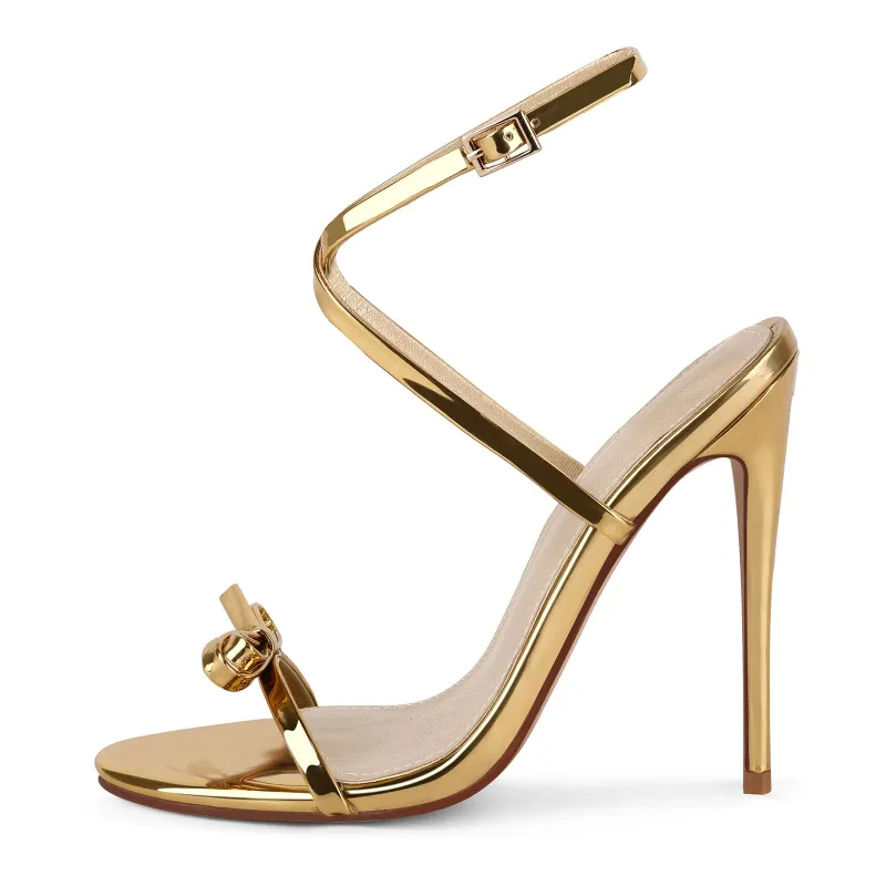 Round Toe Bow Cross Strap Sandals sold by Onlymaker