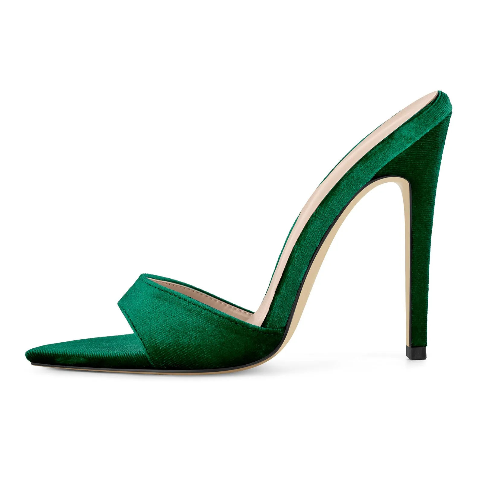 Velvet Pointed Toe Slip On Mules sold by Onlymaker