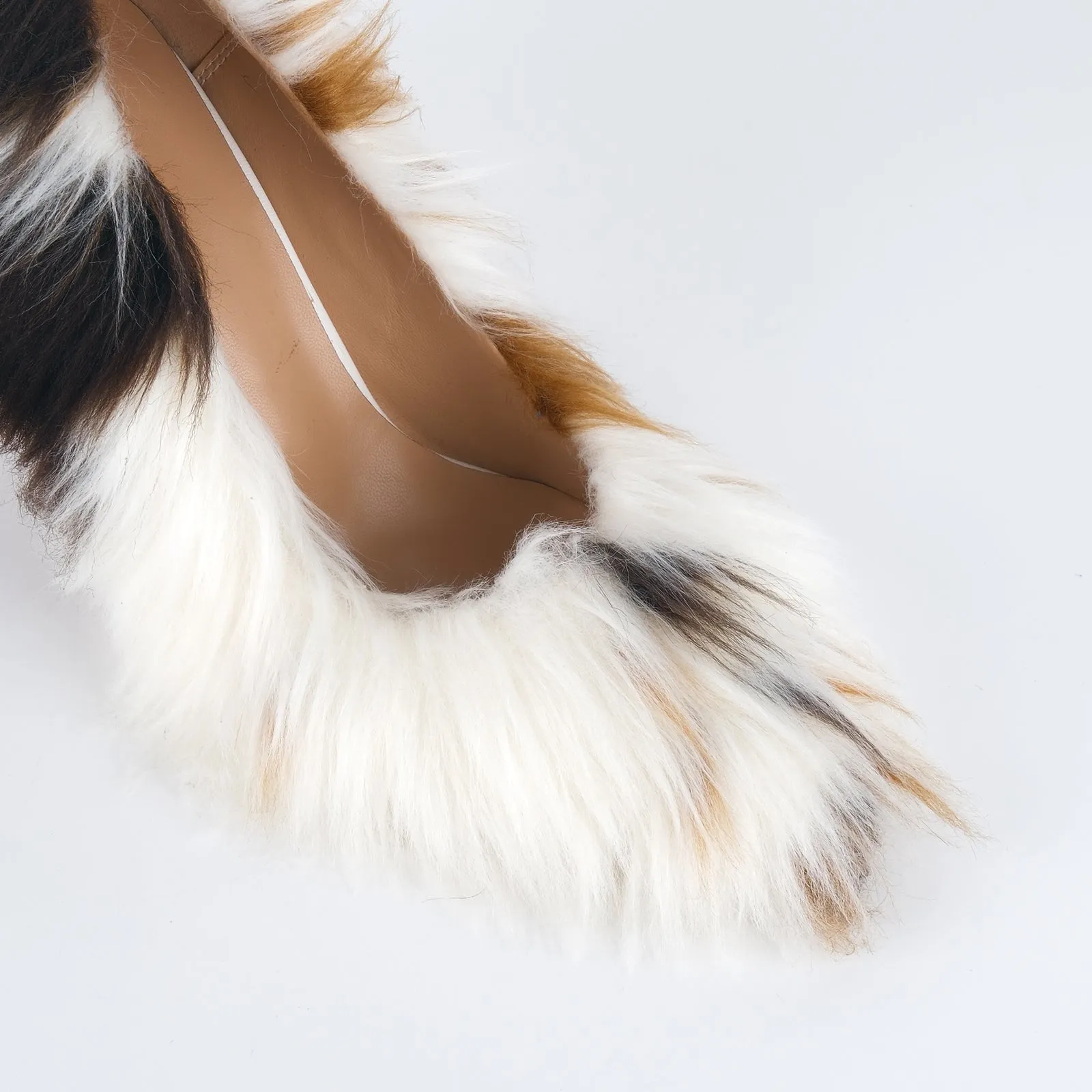 Fur Pointed Toe Stiletto Pumps sold by Onlymaker product image thumbnail 5