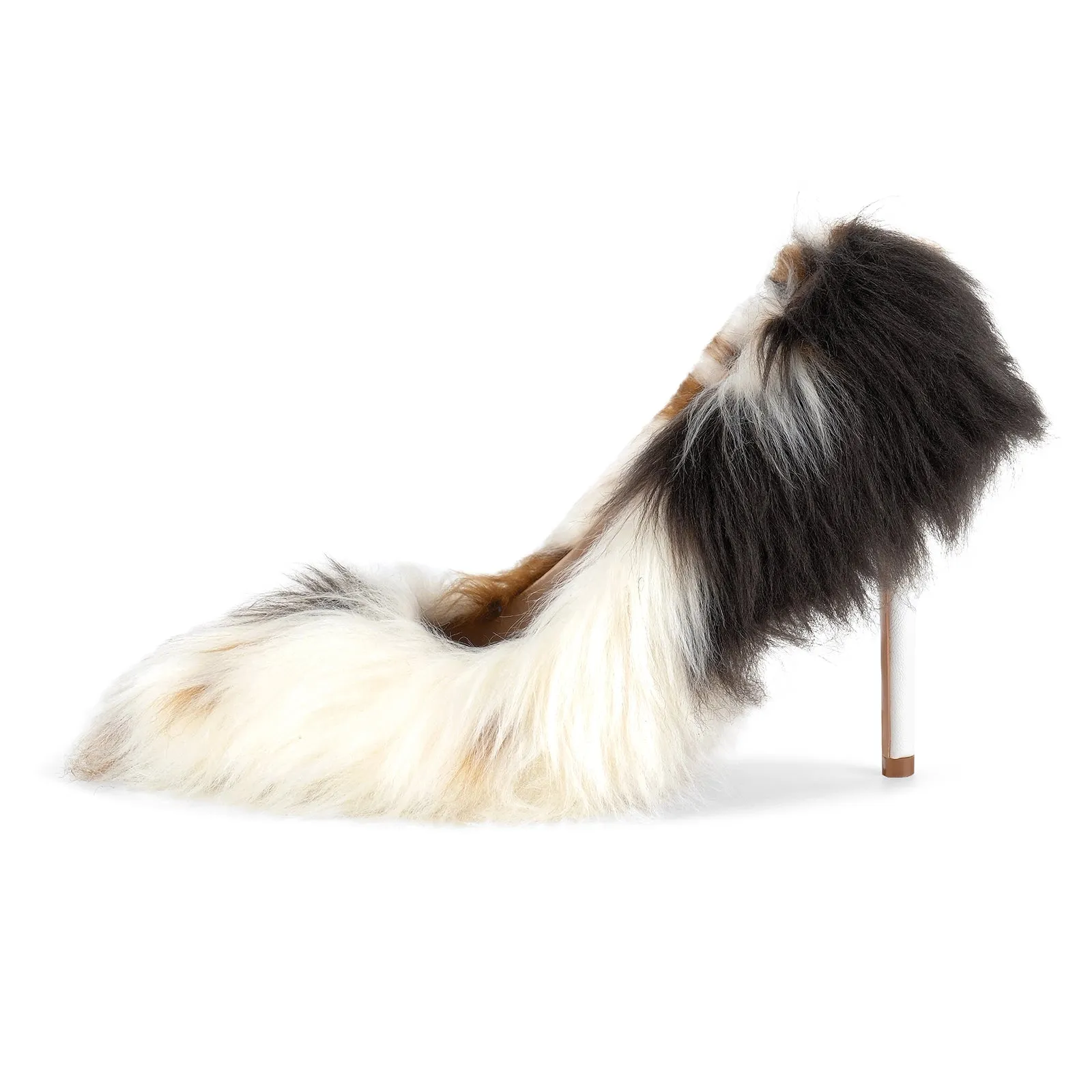 Fur Pointed Toe Stiletto Pumps sold by Onlymaker