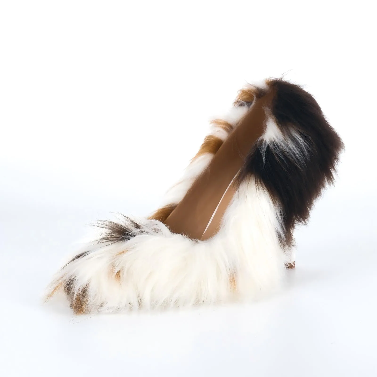 Fur Pointed Toe Stiletto Pumps sold by Onlymaker product image thumbnail 2