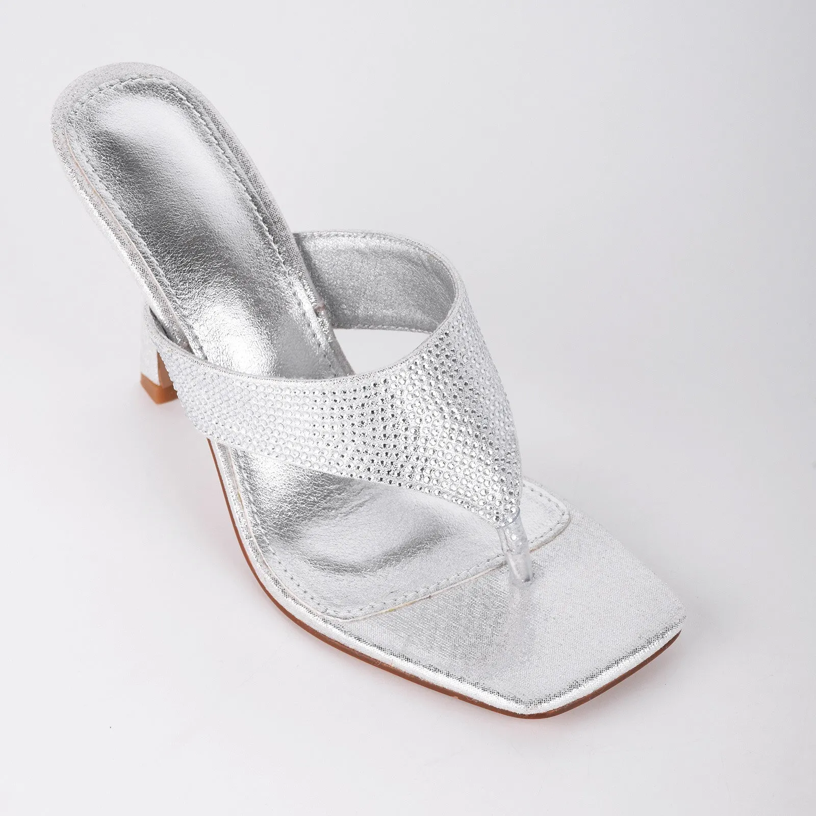 Square Toe Rhinestone Flip Flops Sandals sold by Onlymaker product image thumbnail 4