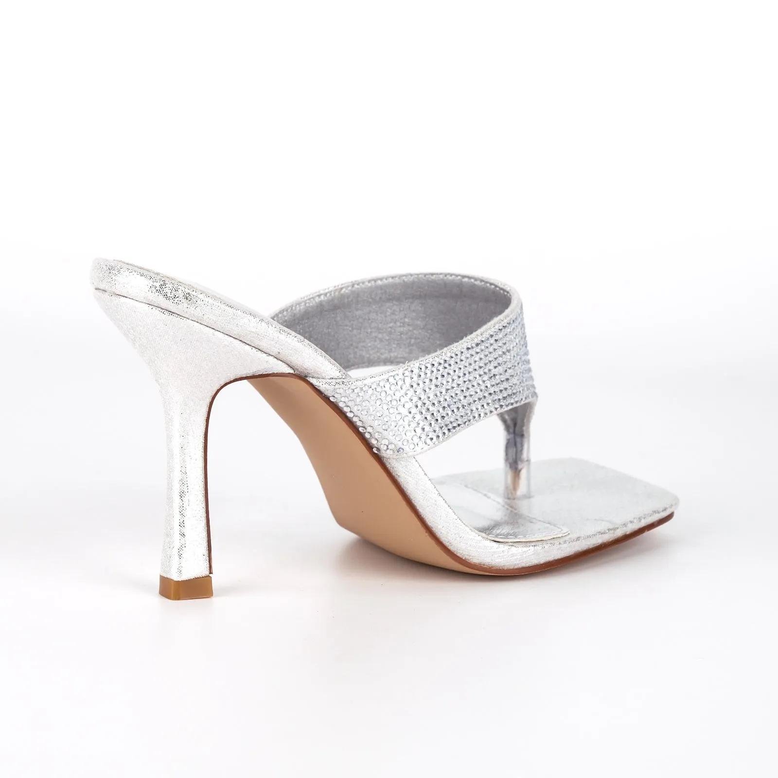 Square Toe Rhinestone Flip Flops Sandals sold by Onlymaker product image thumbnail 3