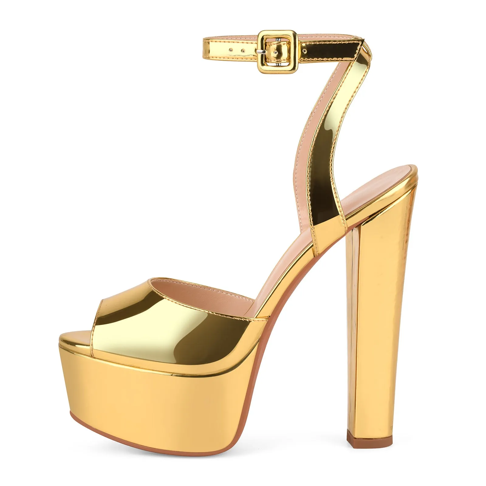 Platform Ankle Strap Chunky Heel Sandals sold by Onlymaker