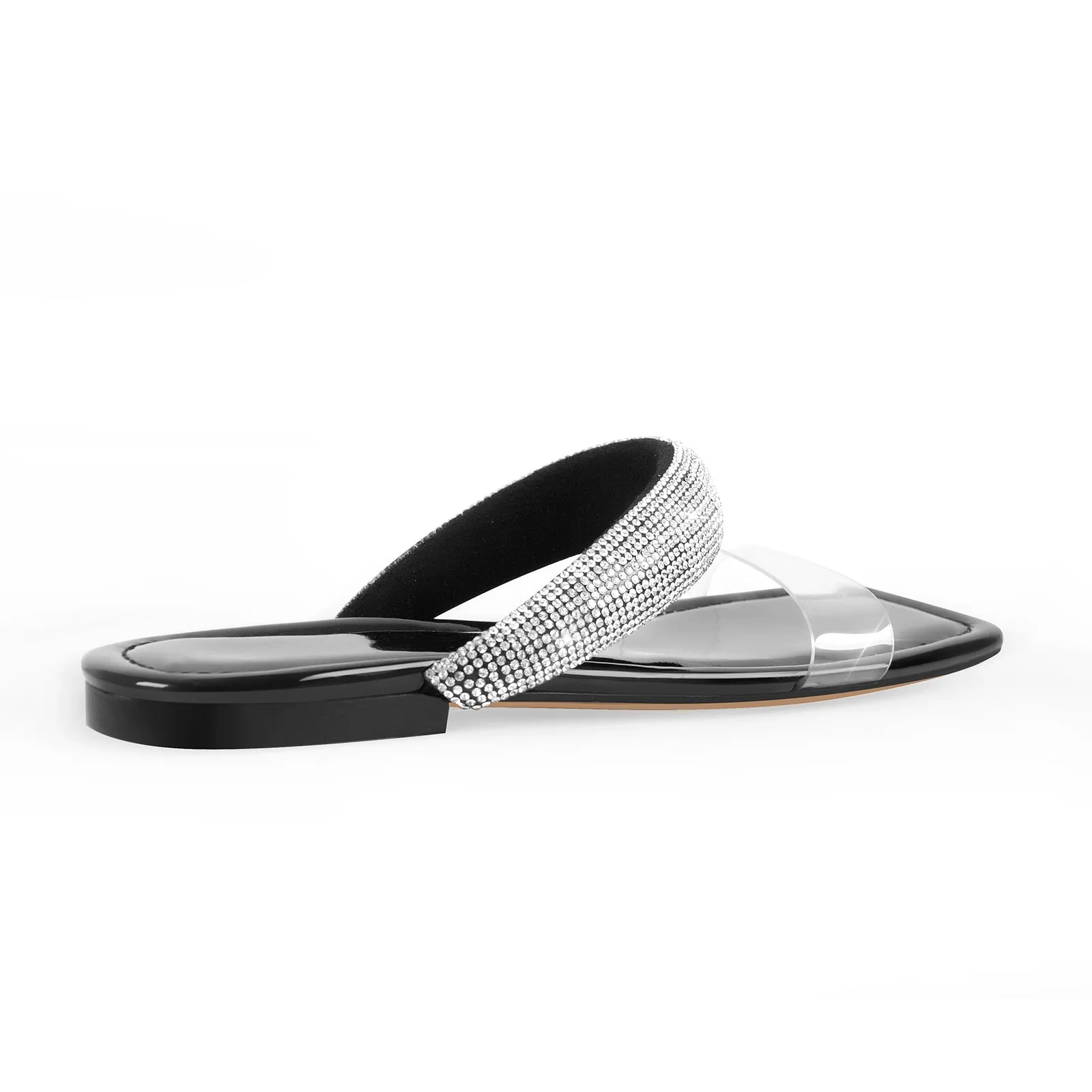 Clear Strap Rhinestone Flats sold by Onlymaker product image thumbnail 5