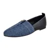 Denim Round Toe Flats sold by Onlymaker
