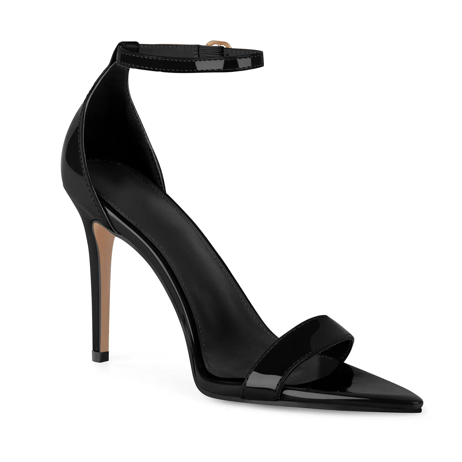 Pointed Toe Ankle Strap Patent Sandals sold by Onlymaker product image thumbnail 3