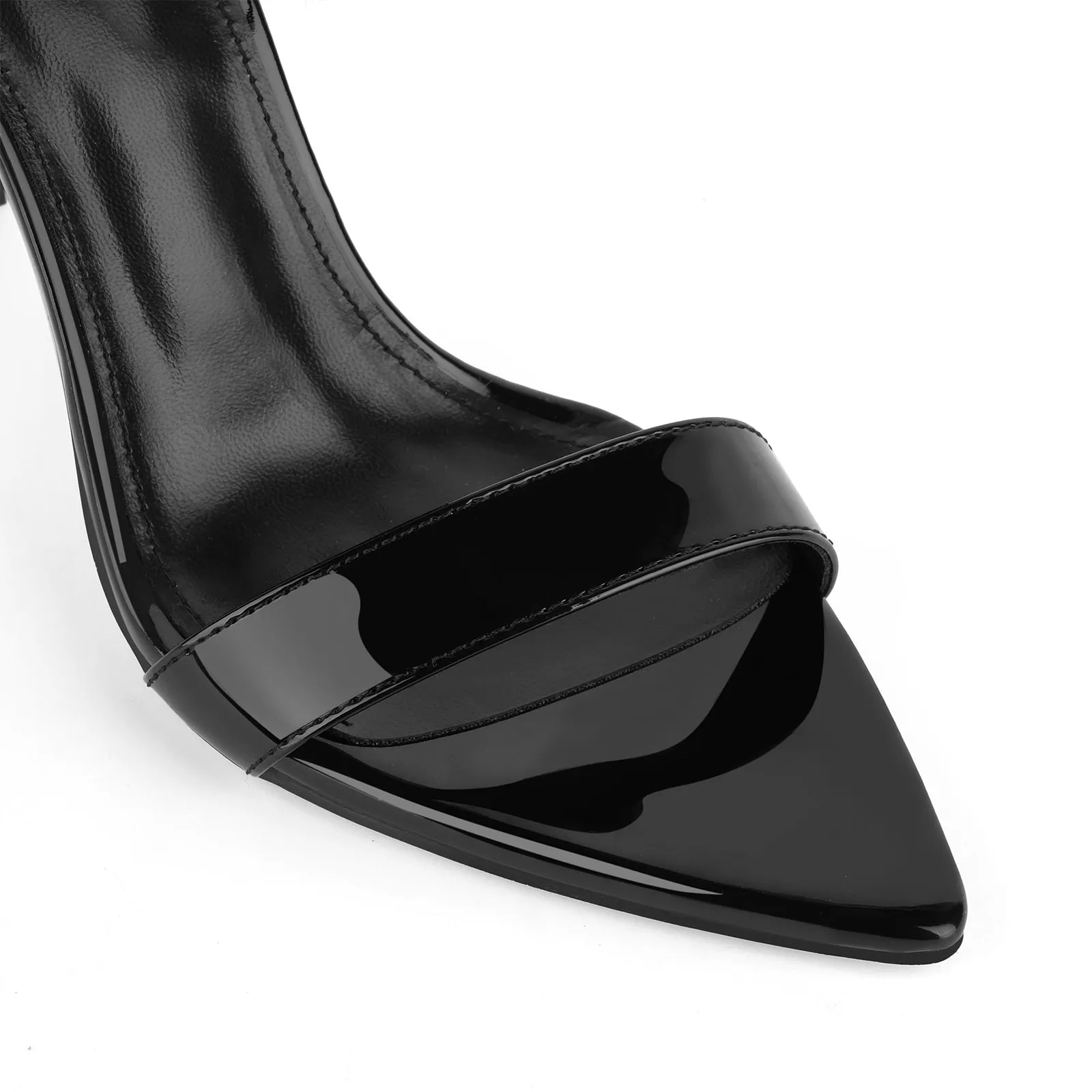 Pointed Toe Ankle Strap Patent Sandals sold by Onlymaker product image thumbnail 4
