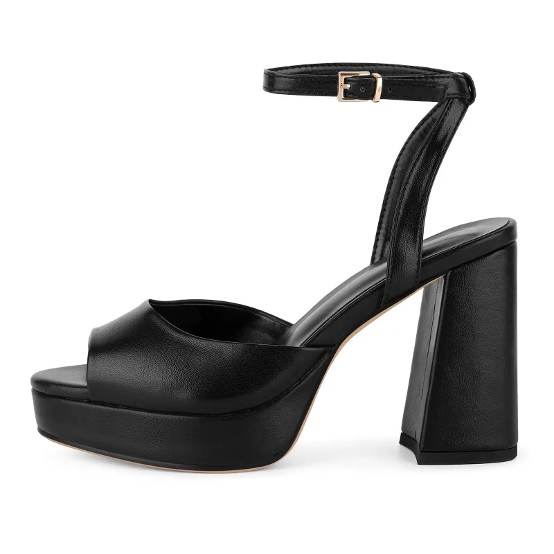 Platform Chunky Heel Ankle Strap Sandals sold by Onlymaker