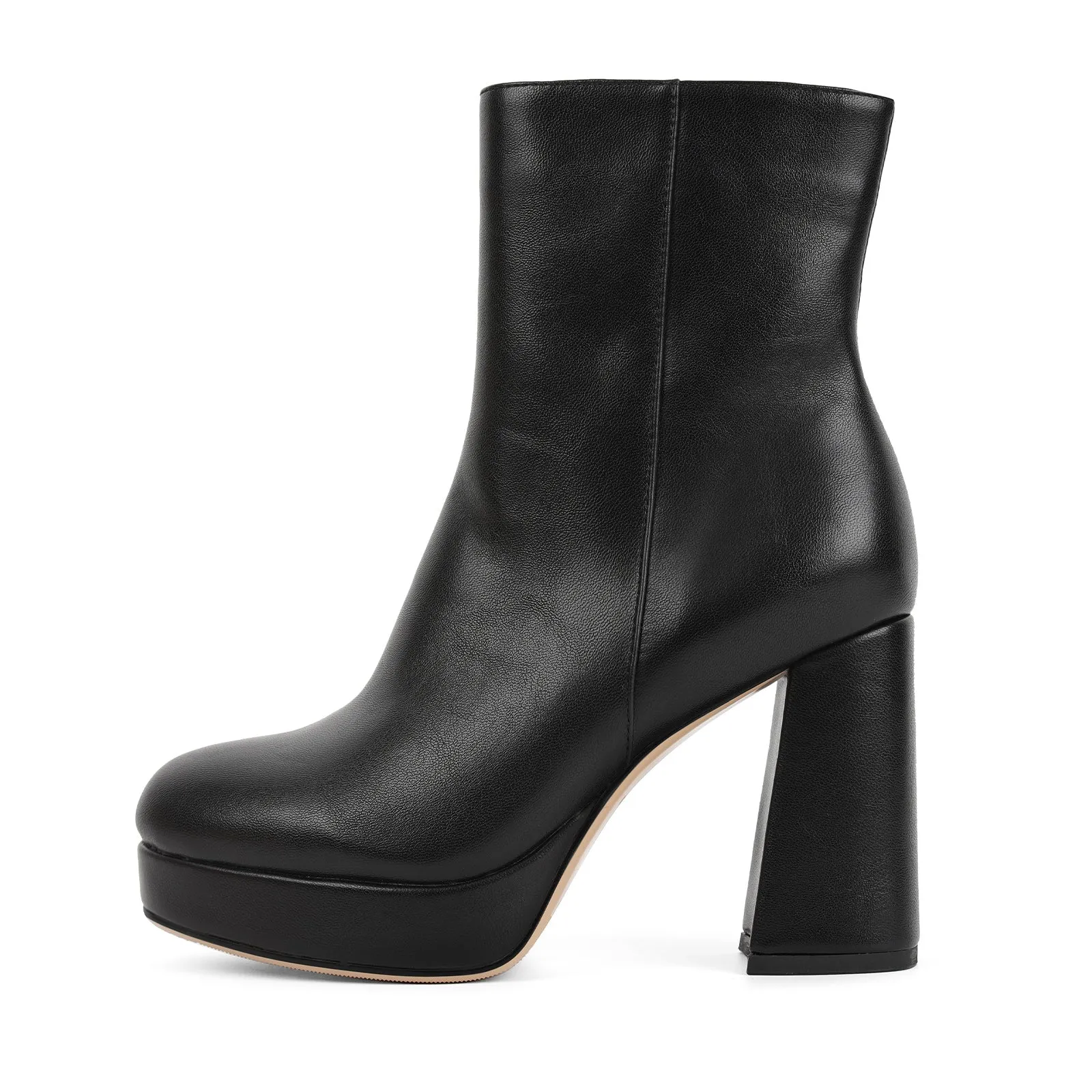 Round Toe Platform Chunky Heel Ankle Boots sold by Onlymaker
