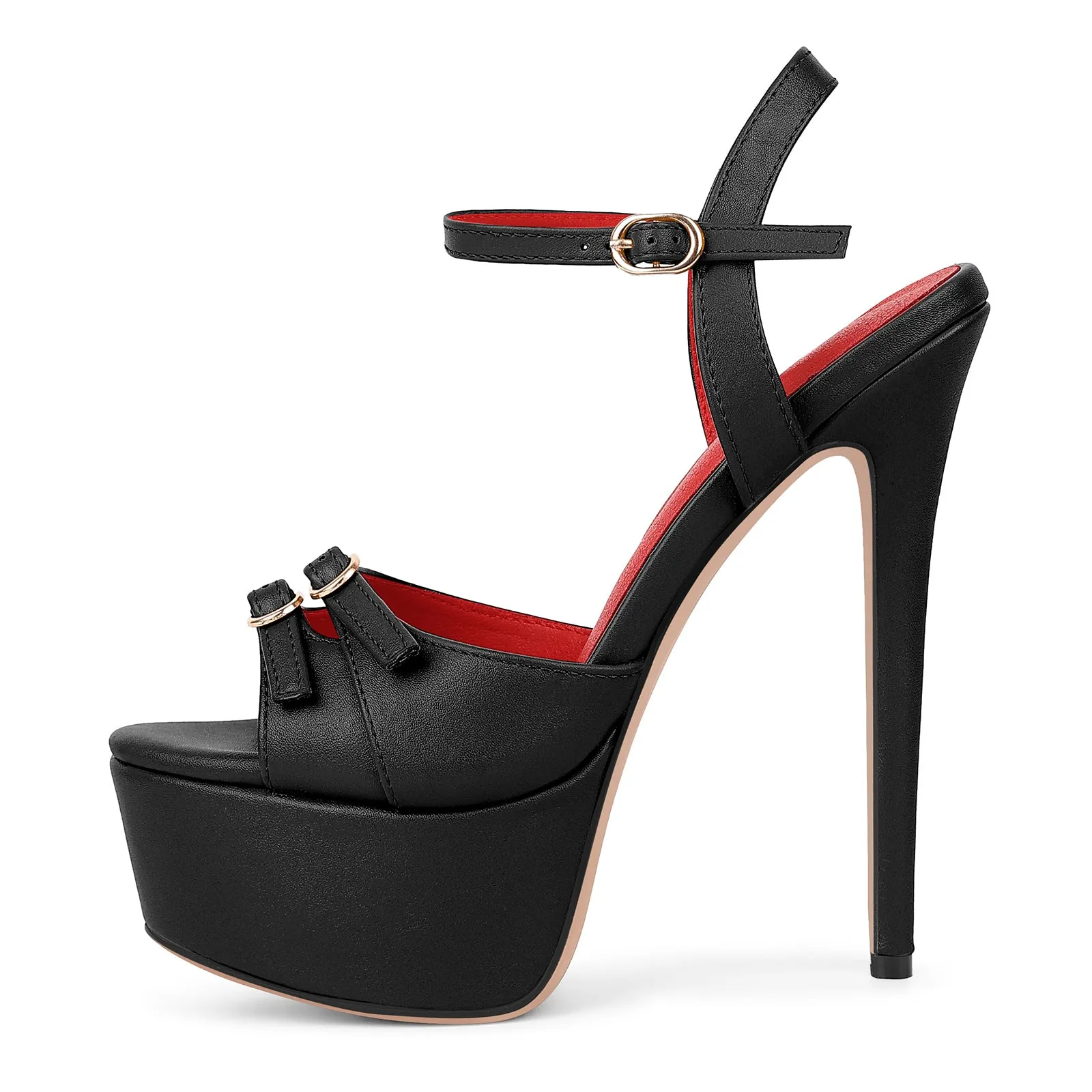 Platform Buckle Strap Stiletto Sandals sold by Onlymaker product image thumbnail 2