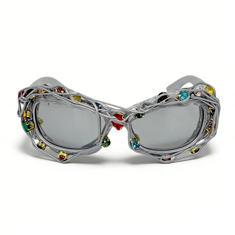 Vines Rim Rhinestone Sunglasses made by Onlymaker