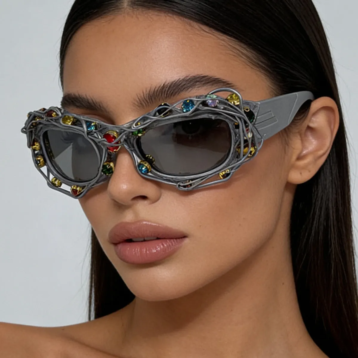 Vines Rim Rhinestone Sunglasses sold by Onlymaker product image thumbnail 3