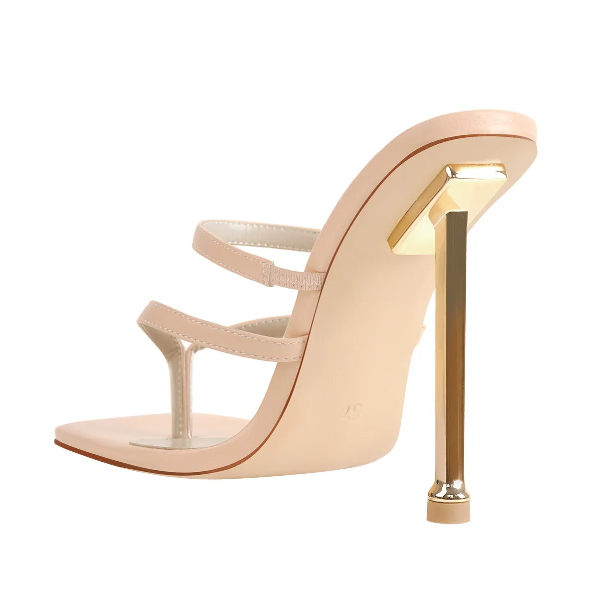 Square Toe Strap 10cm Metal Heels Sandals sold by Onlymaker product image thumbnail 4