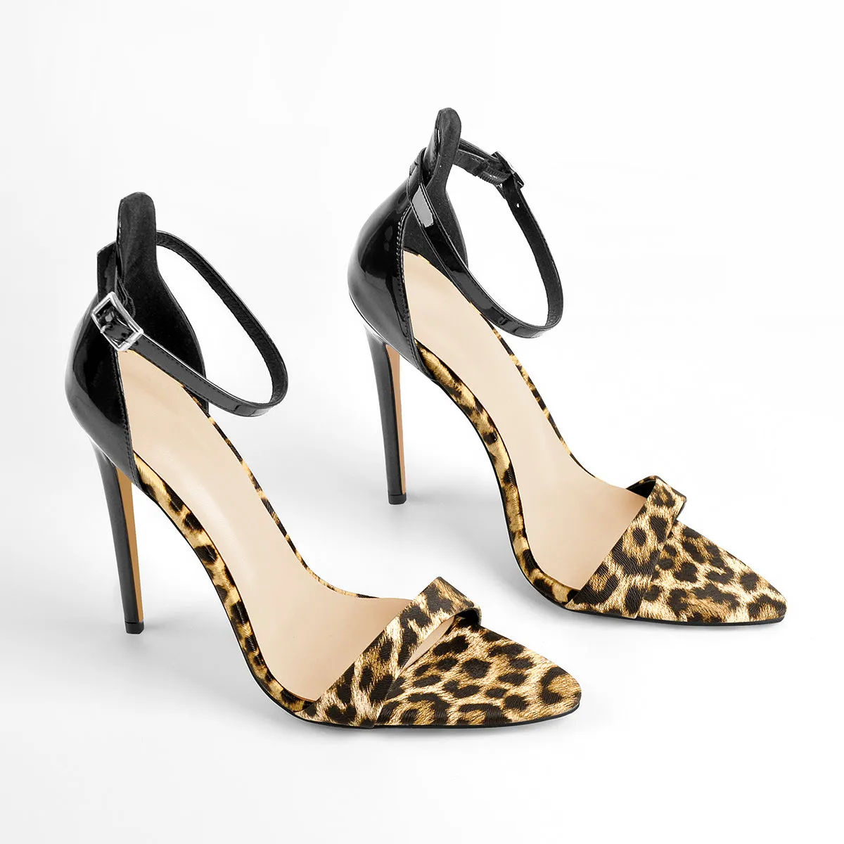 Pointy Open Toe Leopard Ankle Sandals sold by Onlymaker product image thumbnail 5