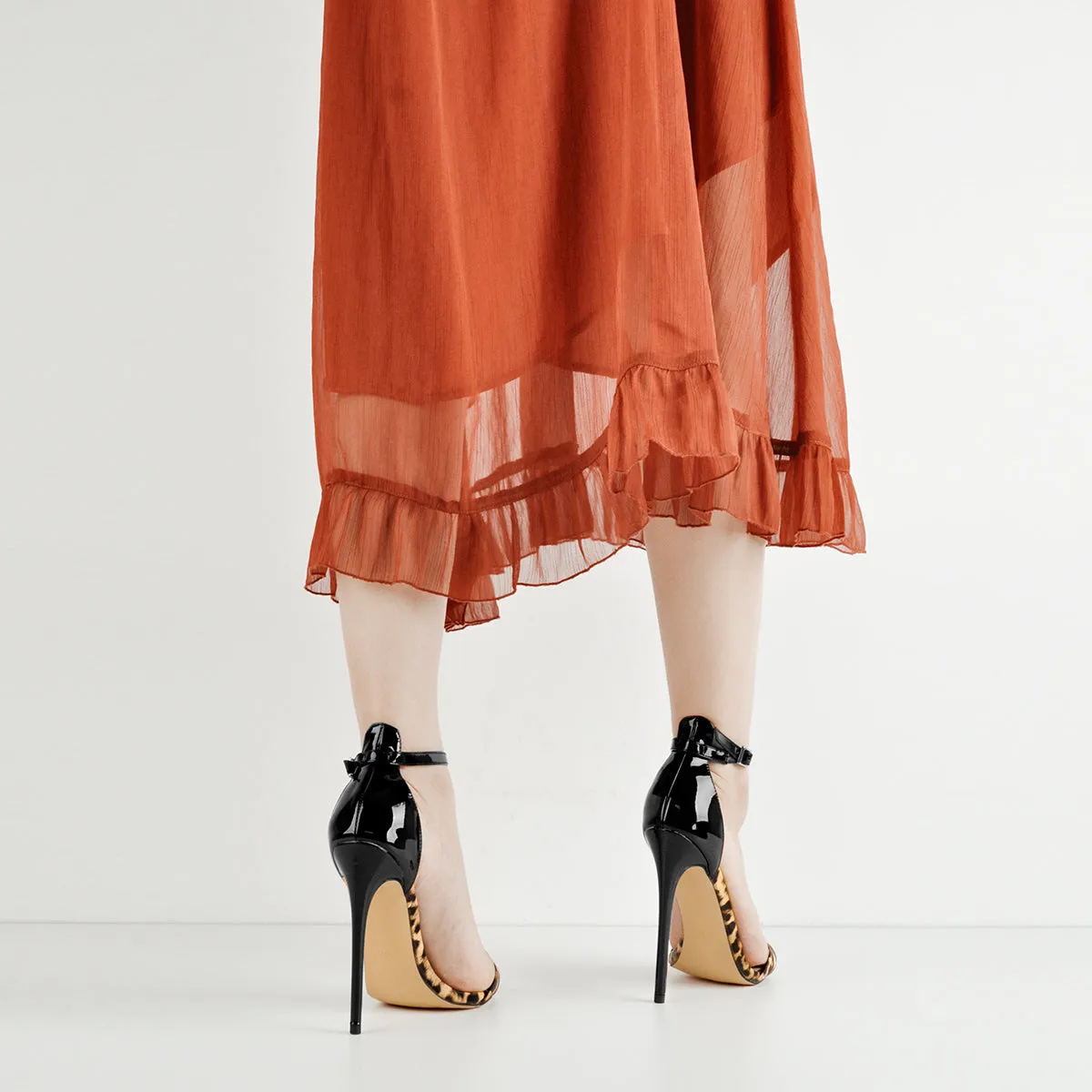 Pointy Open Toe Leopard Ankle Sandals sold by Onlymaker product image thumbnail 4