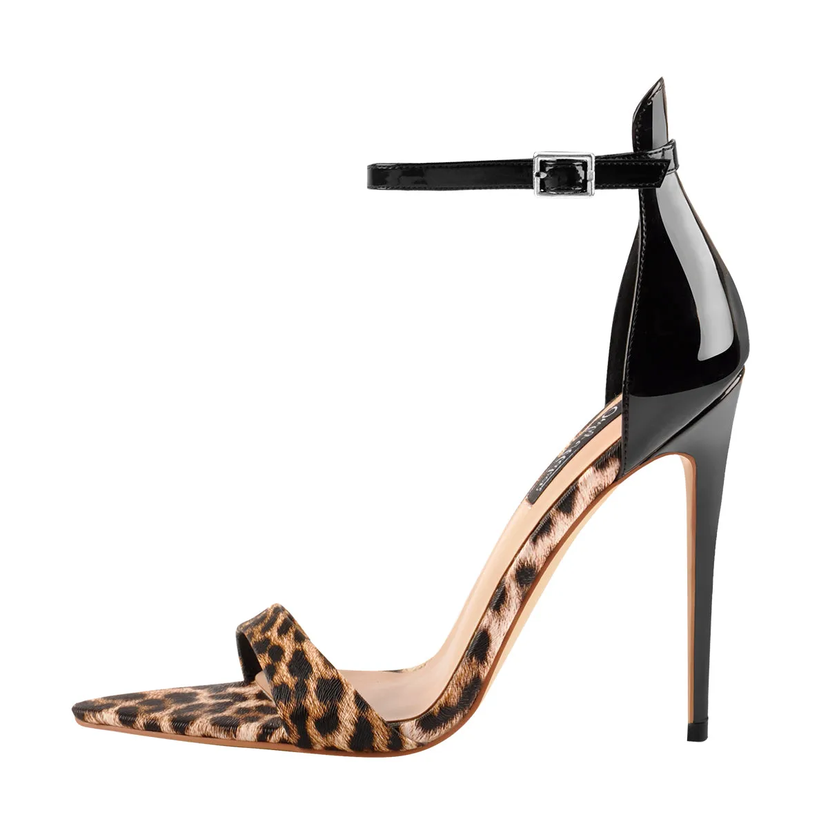 Pointy Open Toe Leopard Ankle Sandals sold by Onlymaker