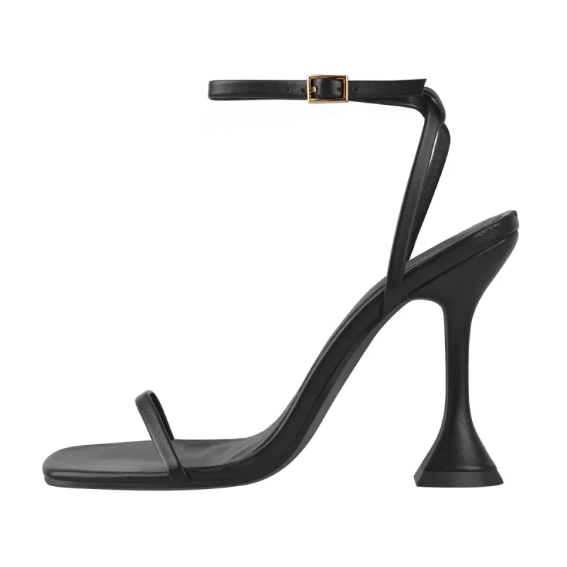 Black Ankle Strap High Heel Sandals sold by Onlymaker