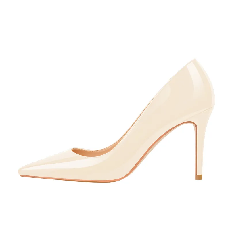 Onlymaker Pumps Beige 3 inches Heels sold by Onlymaker