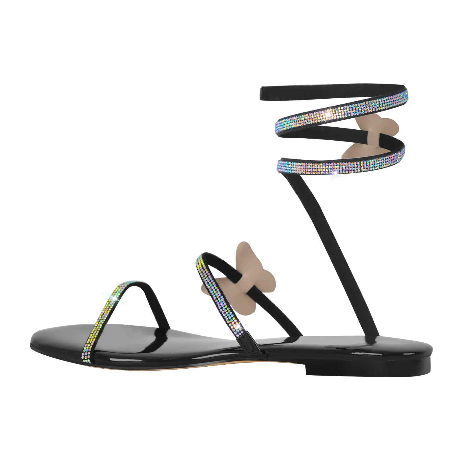 Rhinestone Butterfly Flat Sandals sold by Onlymaker product image thumbnail 3