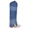 Pointed Toe Slit Denim Fold Over Boots sold by Onlymaker