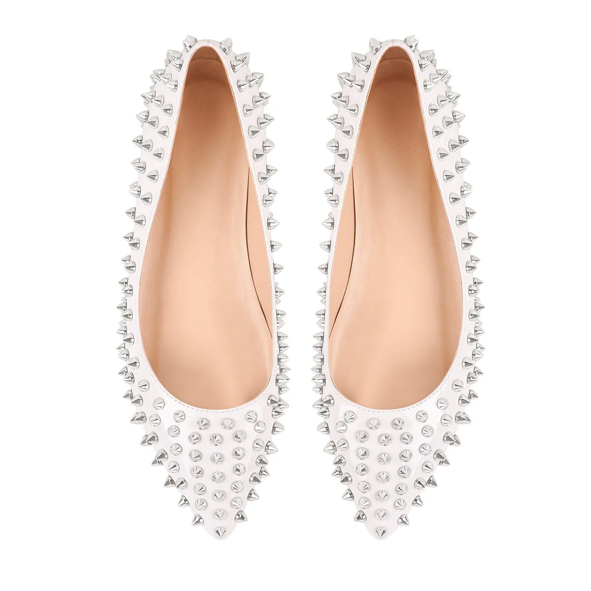 White Rivets Flats sold by Onlymaker