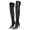 Rhinestone Pointed Toe High Stiletto Over The Knee Boots sold by Onlymaker