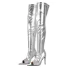 Rhinestone Pointed Toe High Stiletto Over The Knee Boots sold by Onlymaker