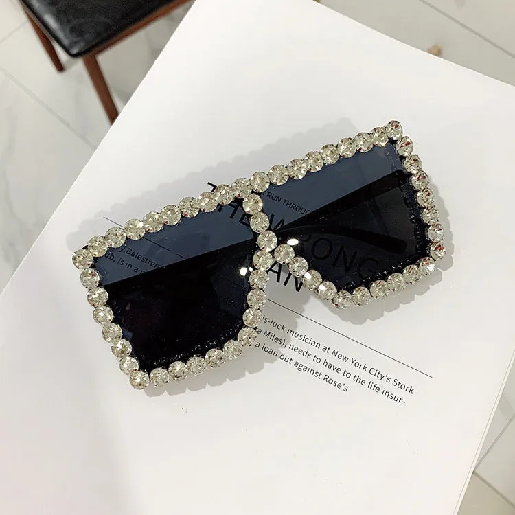 Rhinestone Square Shape Sunglasses sold by Onlymaker product image thumbnail 2