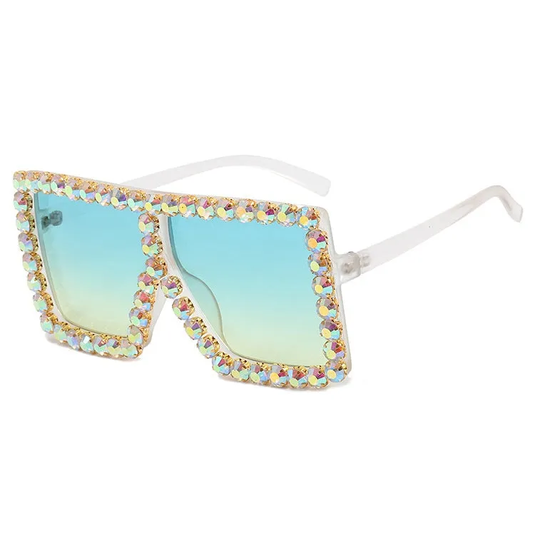 Rhinestone Square Shape Sunglasses sold by Onlymaker product image thumbnail 5
