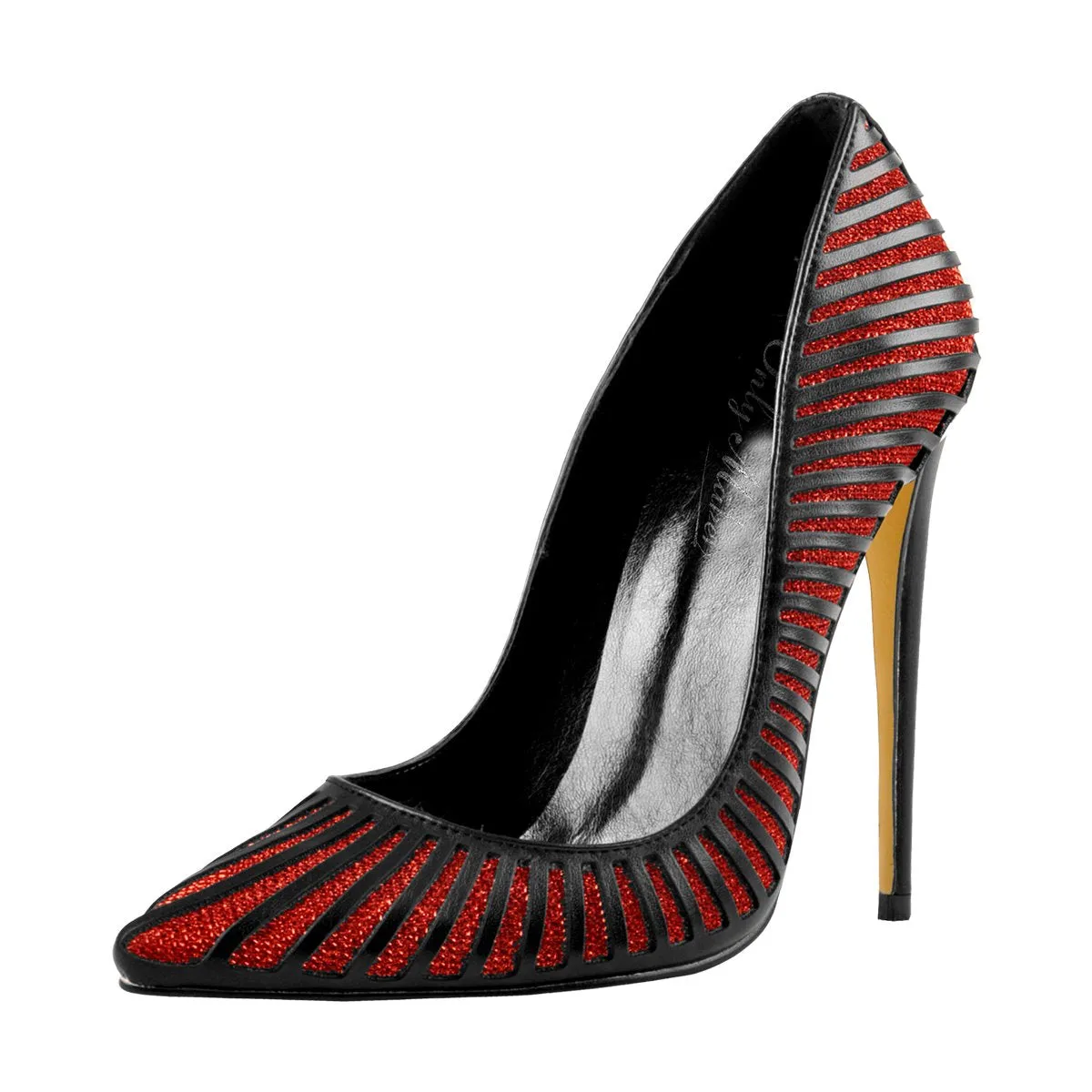 Black Red Silver Yellow Basic Pumps Pointed Toe Stilettos sold by Onlymaker product image thumbnail 2