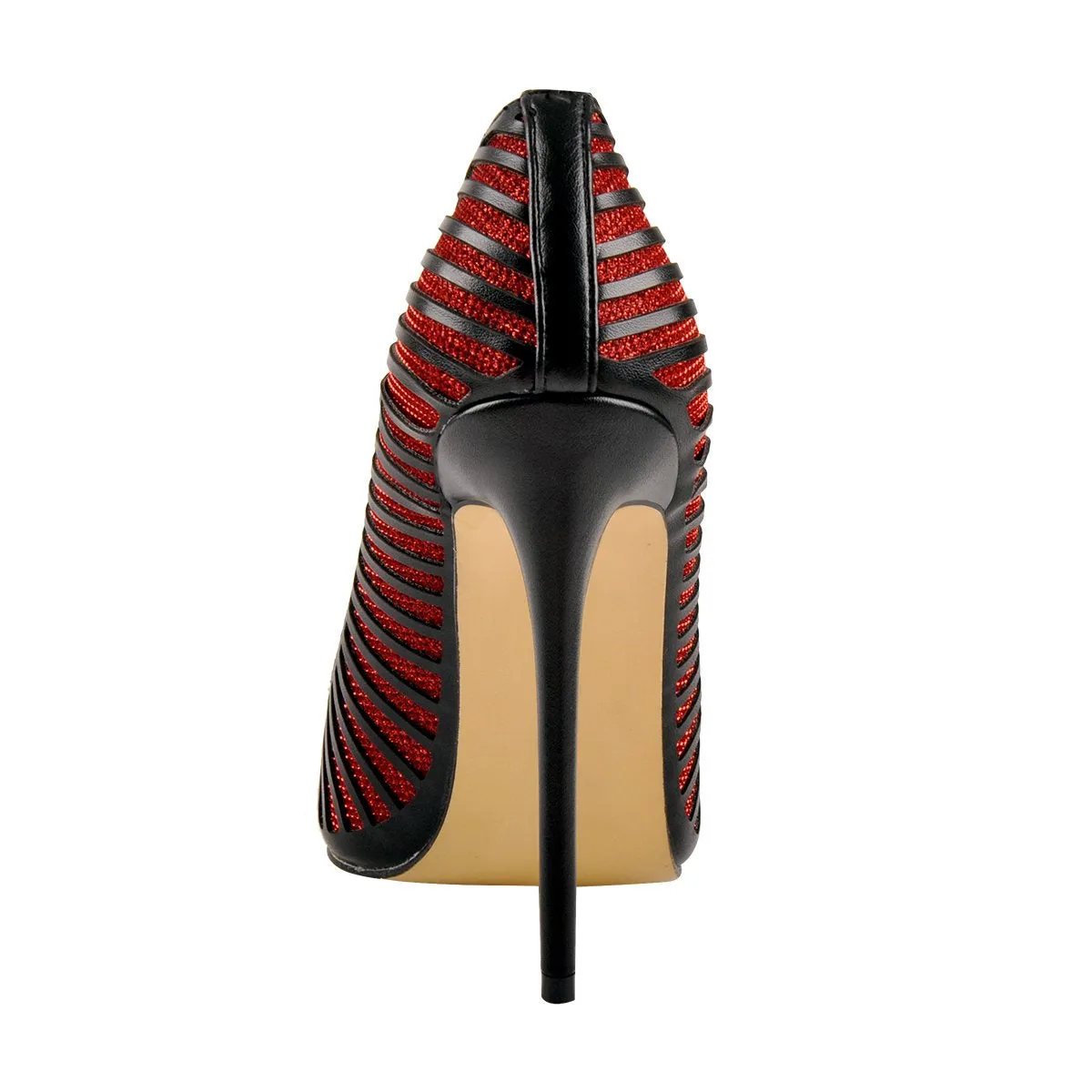 Black Red Silver Yellow Basic Pumps Pointed Toe Stilettos sold by Onlymaker product image thumbnail 3