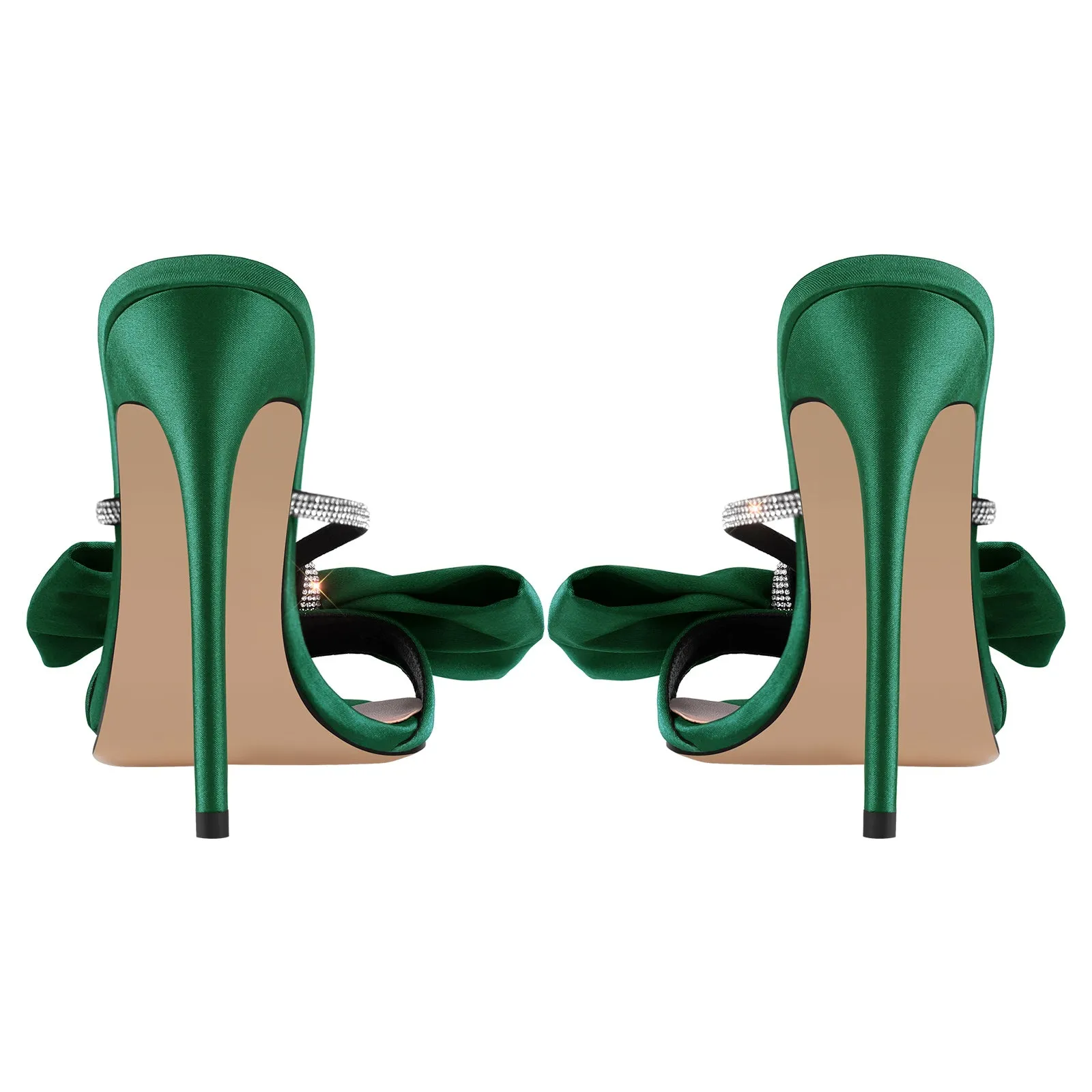 Pointed Toe Bow Rhinestones High Heel Sandals sold by Onlymaker product image thumbnail 5