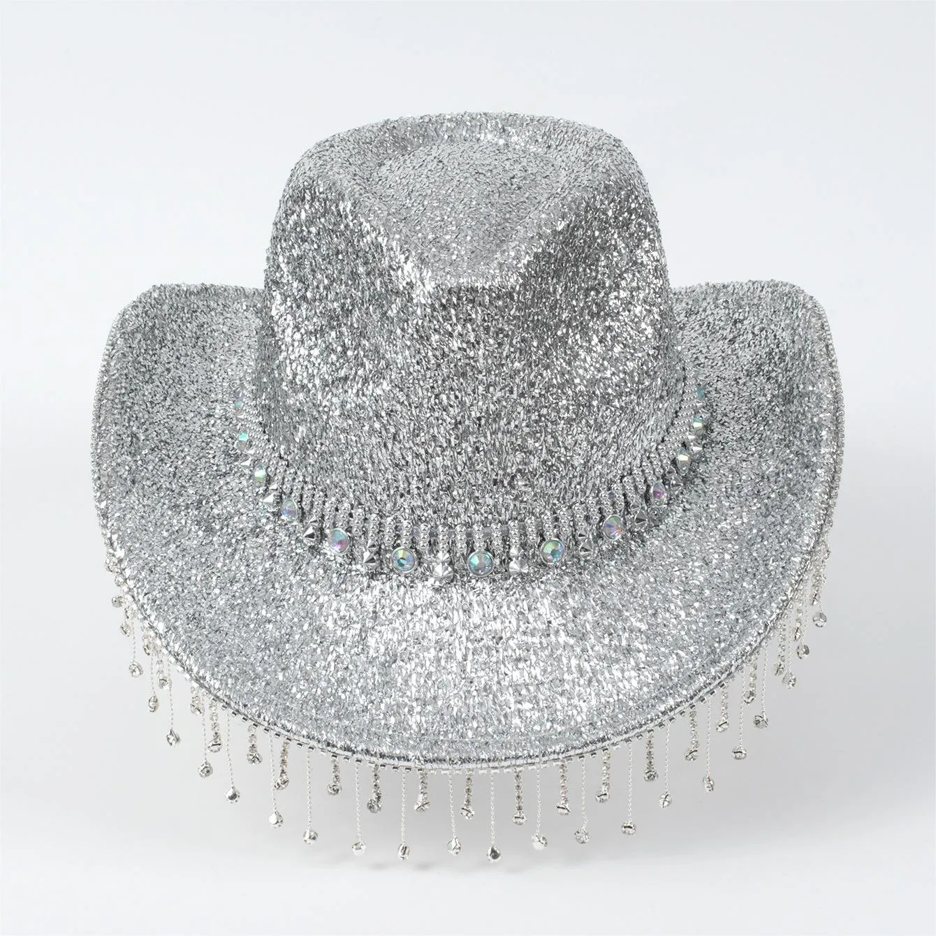 Fringe Rhinestone Glitter Cowboy Hat sold by Onlymaker product image thumbnail 4