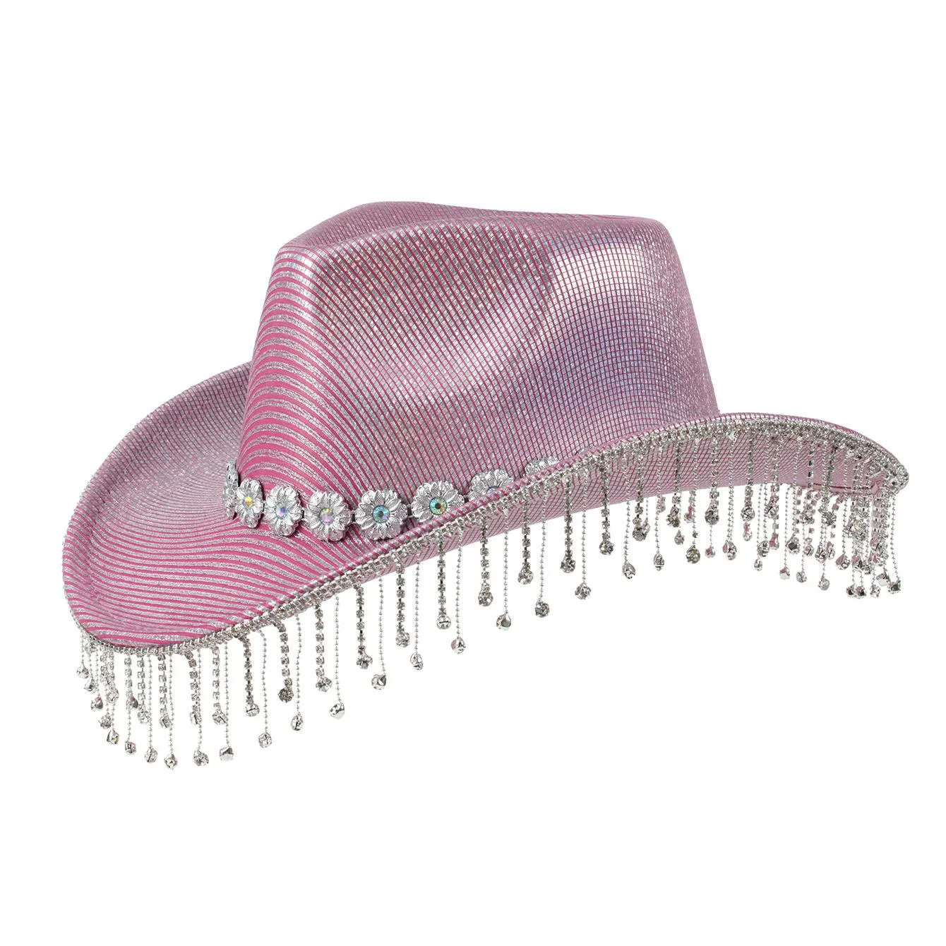 Fringe Rhinestone Glitter Cowboy Hat sold by Onlymaker product image thumbnail 2