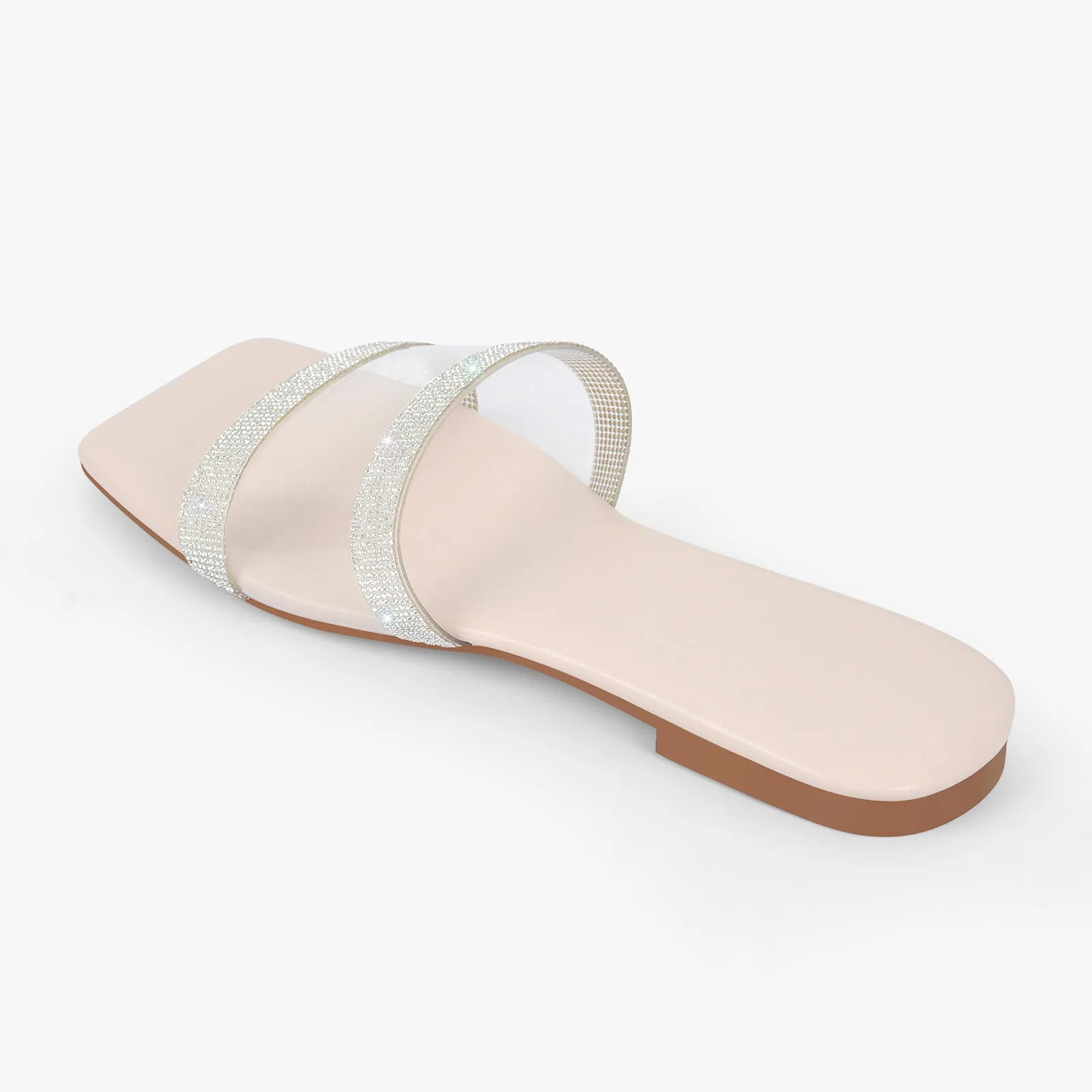 Square Toe Rhinestone Clear Flat sold by Onlymaker product image thumbnail 5