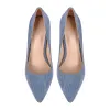 Denim Pointed Toe Stilettos Pumps sold by Onlymaker