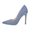 Denim Pointed Toe Stilettos Pumps sold by Onlymaker