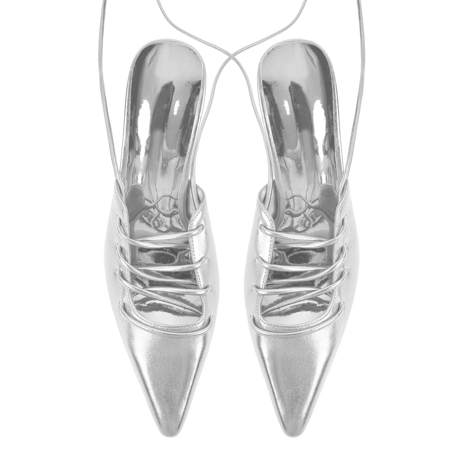 Lace up Pointed Toe Stiletto Pumps sold by Onlymaker product image thumbnail 3