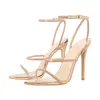 Open Toe High Heels Rhinestone Strappy Sandals sold by Onlymaker