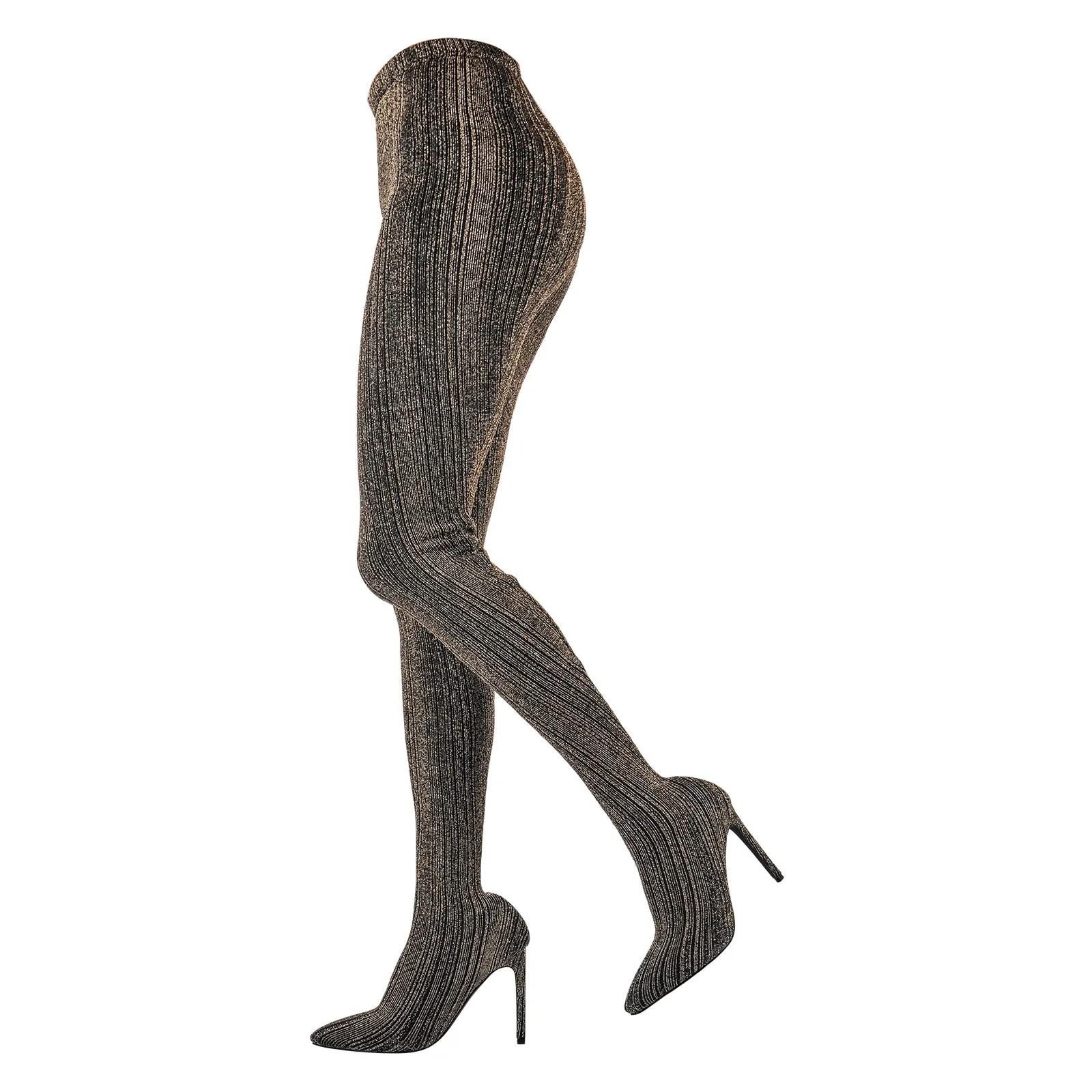 Pointed Toe Stiletto Pantyhose Boots sold by Onlymaker