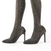 Pointed Toe Stiletto Pantyhose Boots sold by Onlymaker