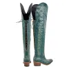 Embroidery Back Lace-up Over The Knee Western Boots sold by Onlymaker