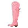 Embroidery Back Lace-up Over The Knee Western Boots sold by Onlymaker