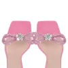 Square Toe Rhinestone Lace-up Stiletto Sandals sold by Onlymaker