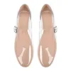 Clear Round Toe Buckle Flats sold by Onlymaker
