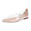Clear Round Toe Buckle Flats sold by Onlymaker