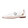 Clear Round Toe Buckle Flats sold by Onlymaker